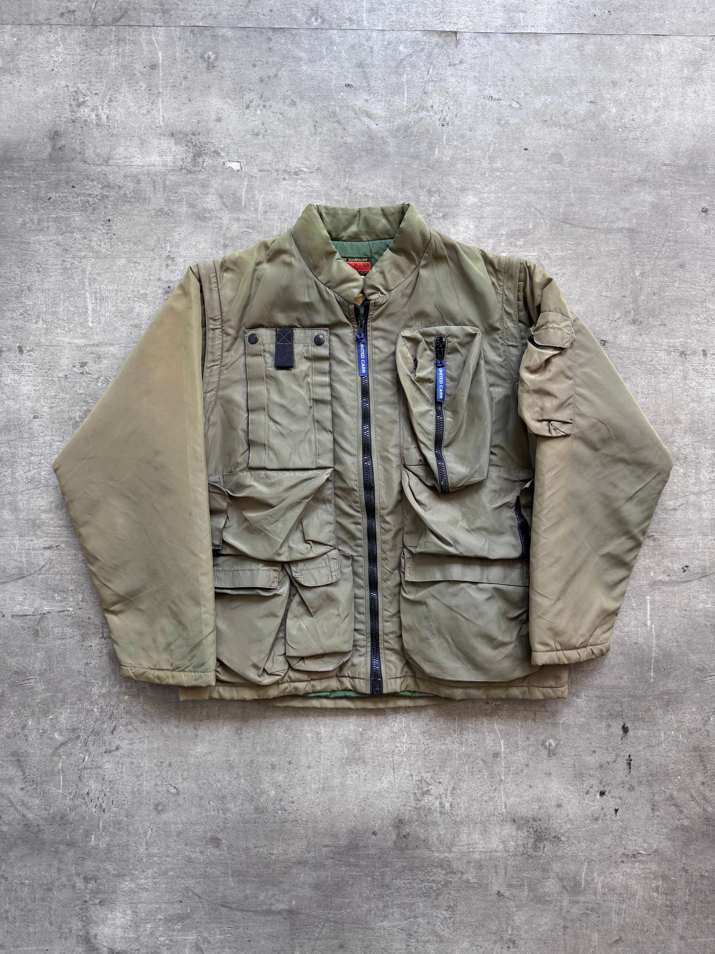 Ultra Rare 1999 Buzz Ricksons Power Equipment Cargo Jacket | Medium, Olive Green