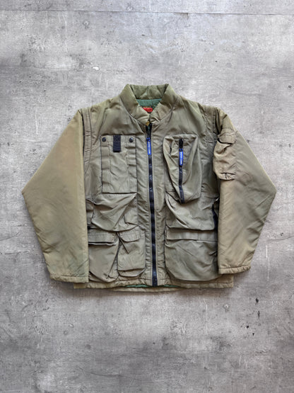 Ultra Rare 1999 Buzz Ricksons Power Equipment Cargo Jacket | Medium, Olive Green