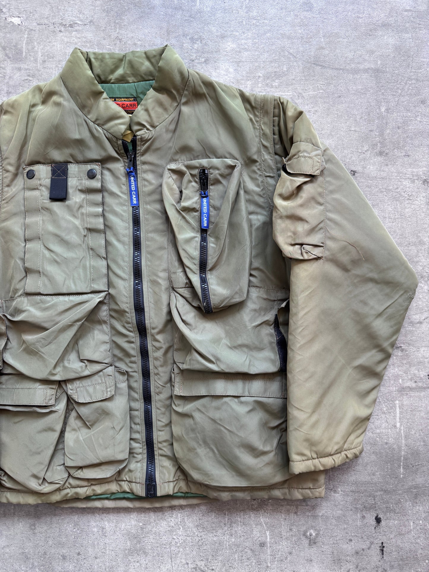 Ultra Rare 1999 Buzz Ricksons Power Equipment Cargo Jacket | Medium, Olive Green