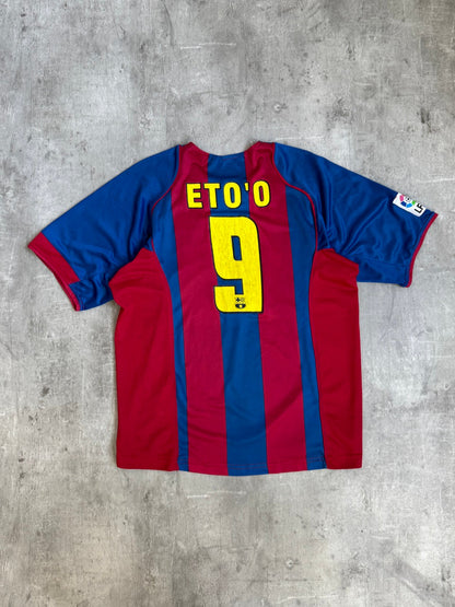 2002/2003 Barcelona x Nike "Eto'o 9" Home Football Shirt