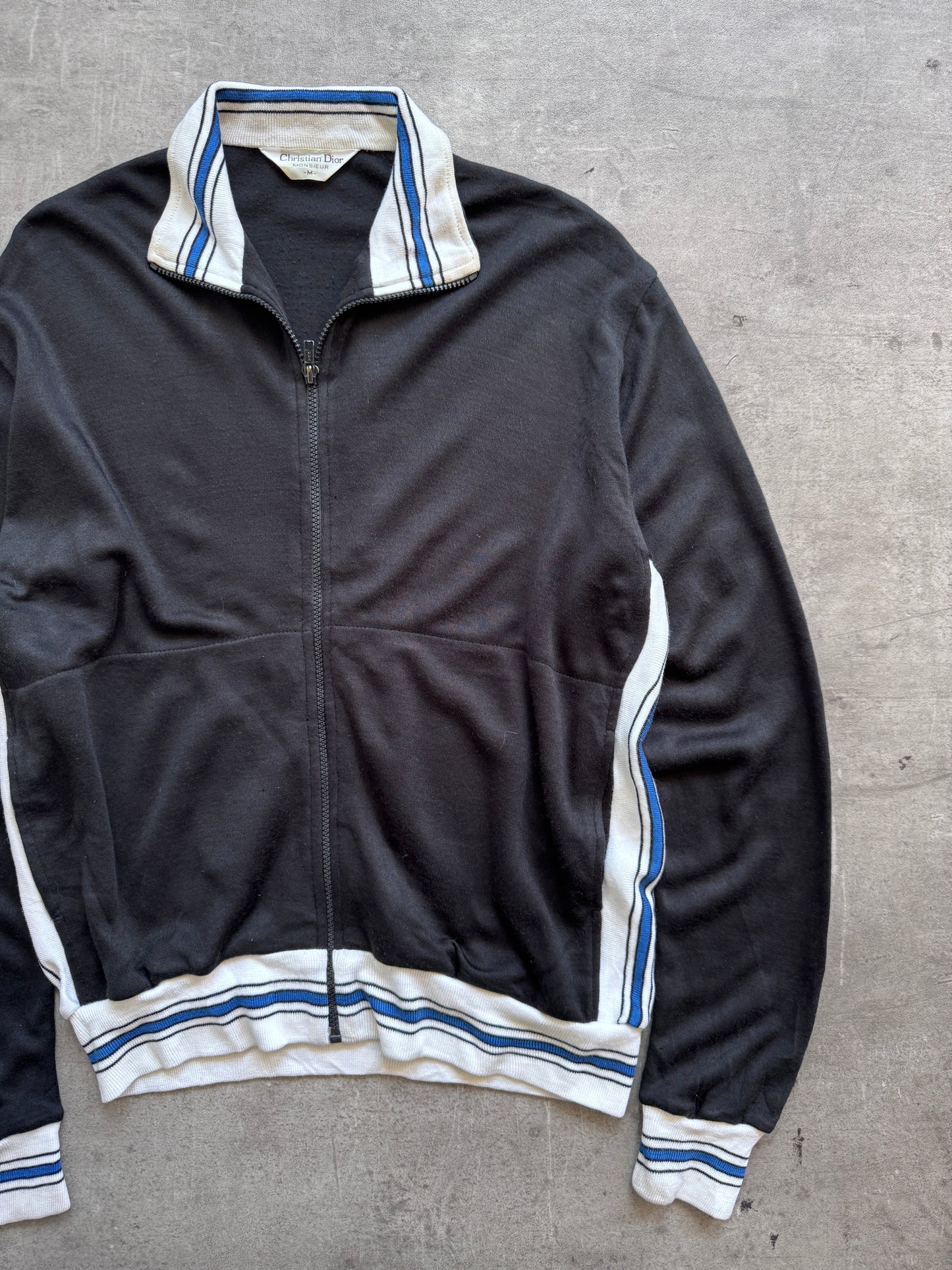 Christian Dior Black Knit Tracksuit Jacket | Extra Large, Black
