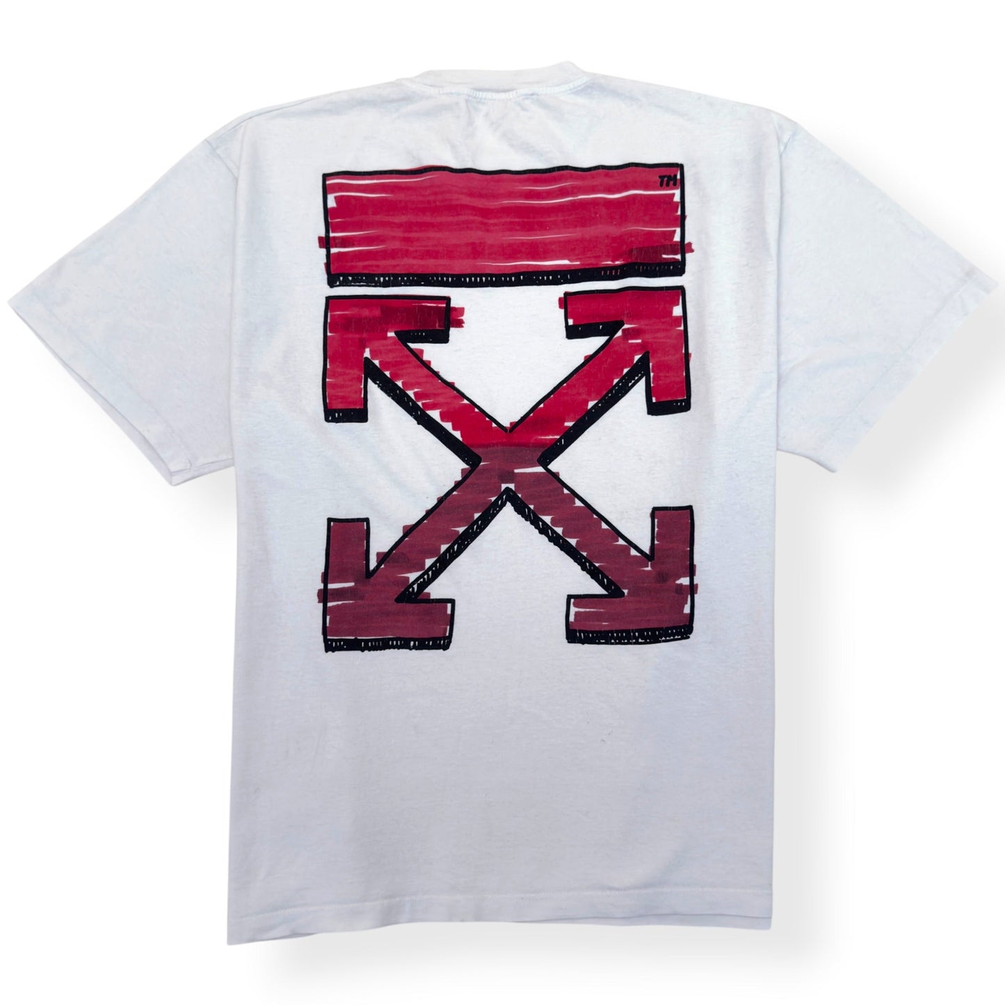 OFF WHITE OVERSIZED MARKER ARROWS T-SHIRT WHITE L | Large, White