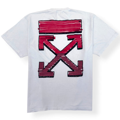 OFF WHITE OVERSIZED MARKER ARROWS T-SHIRT WHITE L | Large, White