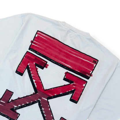 OFF WHITE OVERSIZED MARKER ARROWS T-SHIRT WHITE L | Large, White