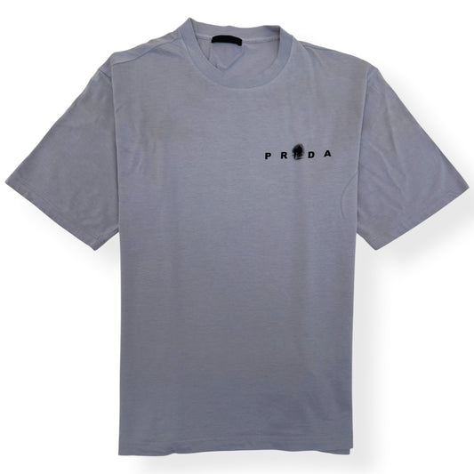 PRADA FOX PRINT T-SHIRT GREY XL | XL, Grey