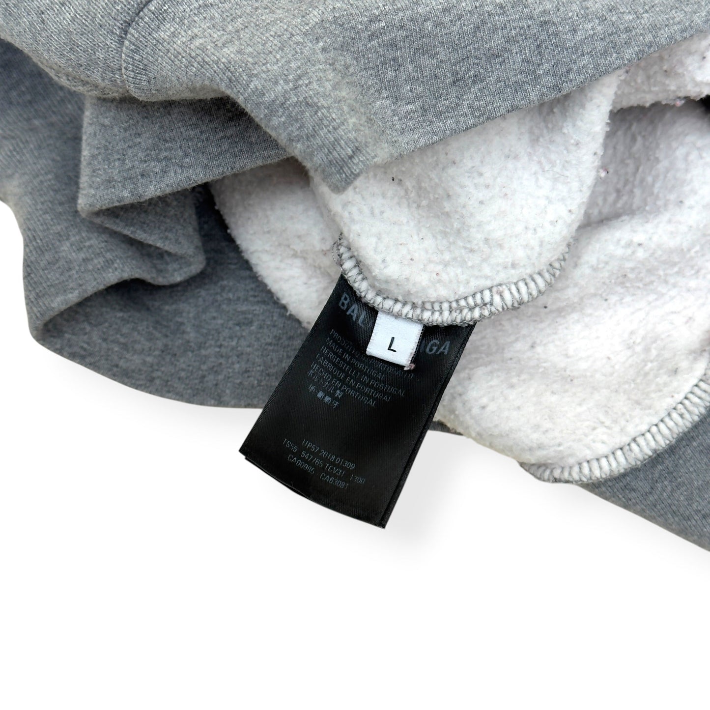 BALENCIAGA BB CREST LOGO HOODIE GREY L | Large, Grey