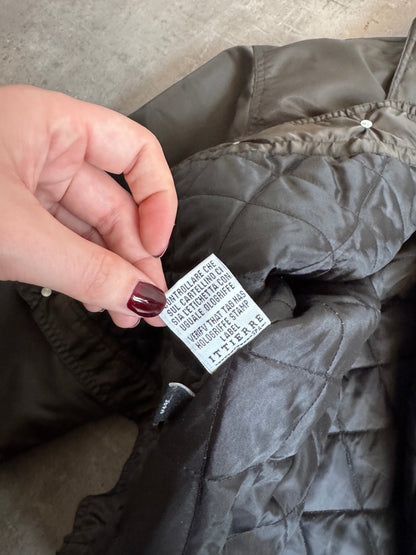 1990s Versace Black Quilt Lined Bomber