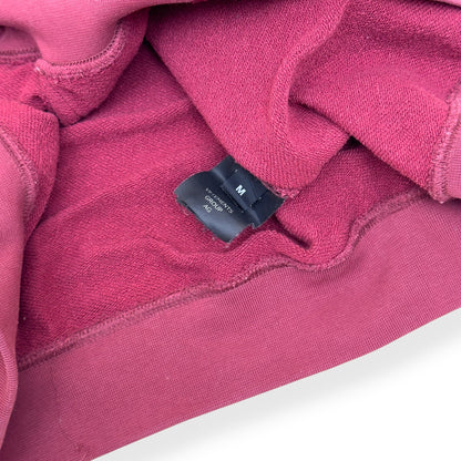 VETEMENTS OVERSIZED LOGO PRINT HOODIE BURGUNDY M | Medium, Burgundy