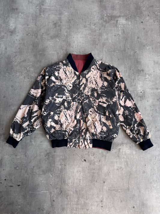 Balenciaga 1980's Reversible Print bomber jacket