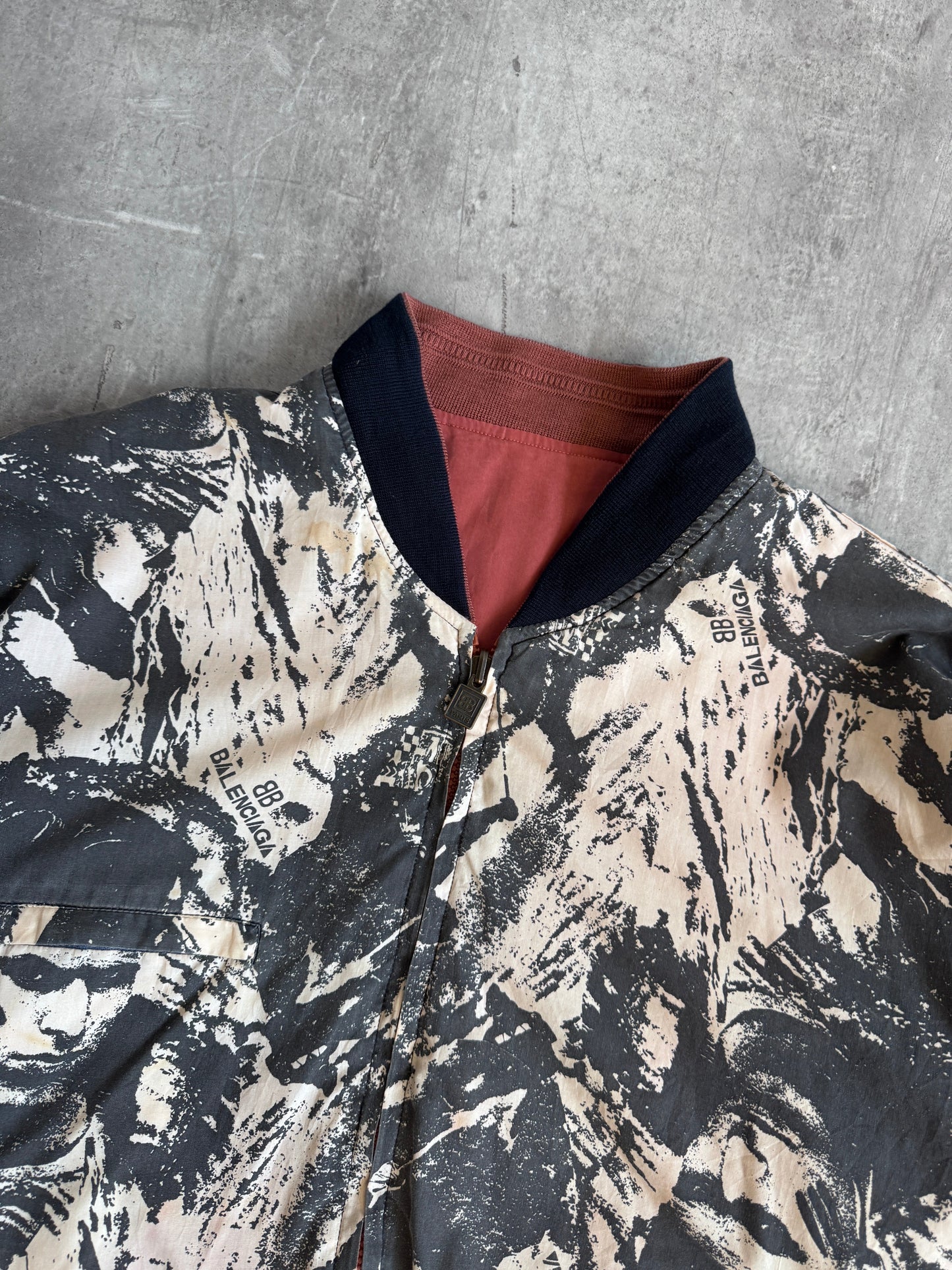 Balenciaga 1980's Reversible Print bomber jacket