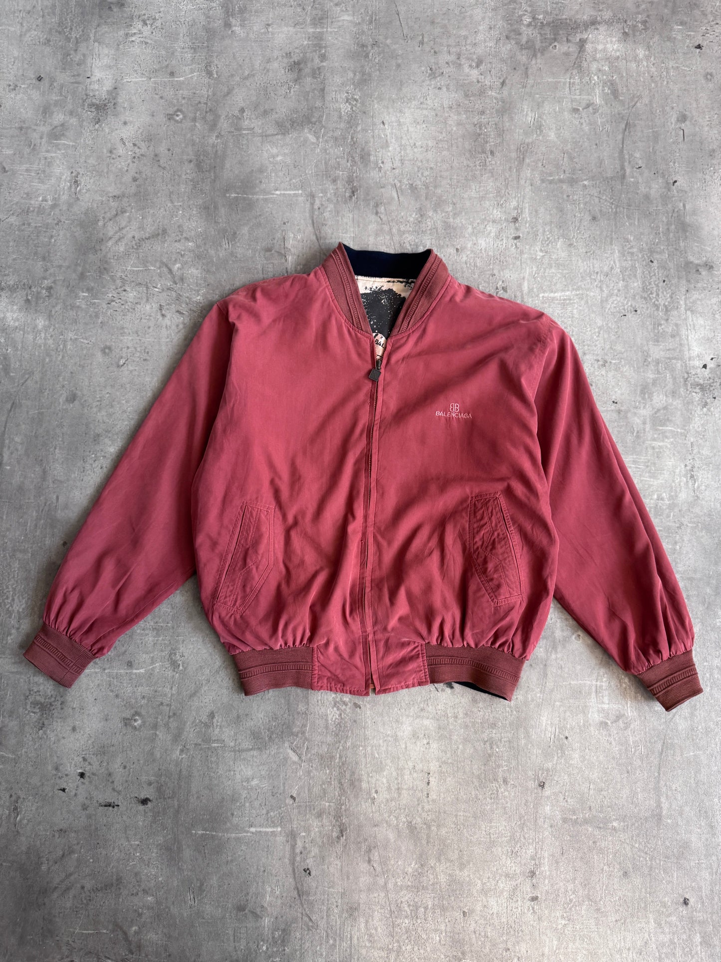 Balenciaga 1980's Reversible Print bomber jacket