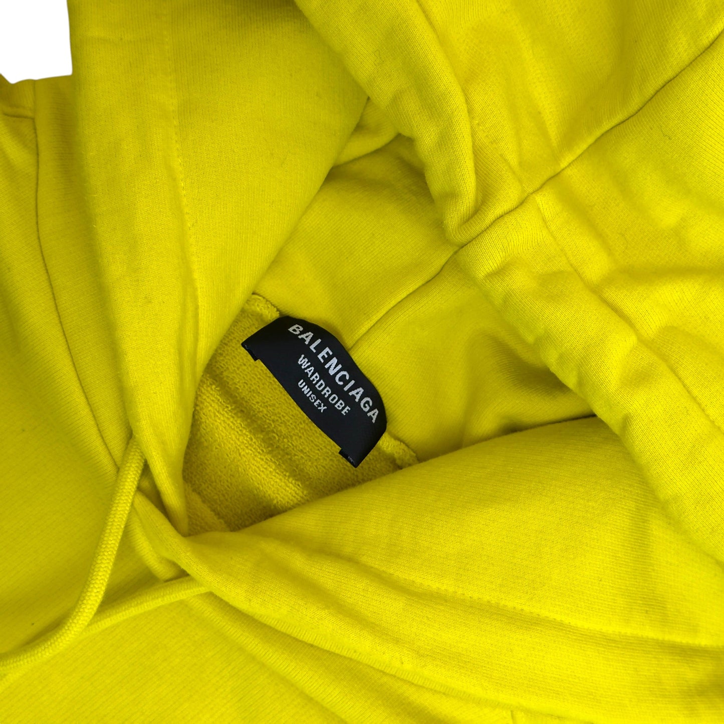 BALENCIAGA LOGO HOODIE YELLOW L | Large, Yellow