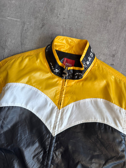 Evisu Yellow Colourblock Waterproof Lightweight Jacket