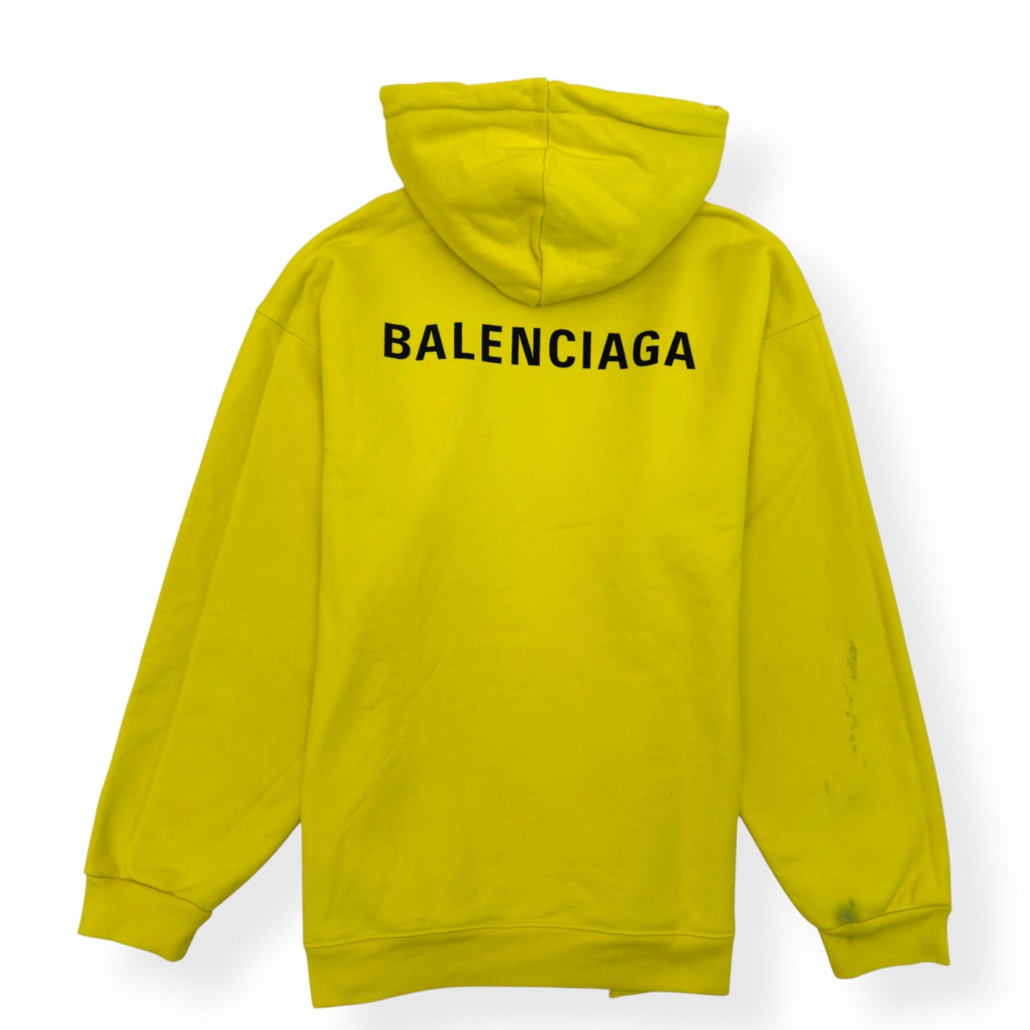 BALENCIAGA LOGO HOODIE YELLOW L | Large, Yellow