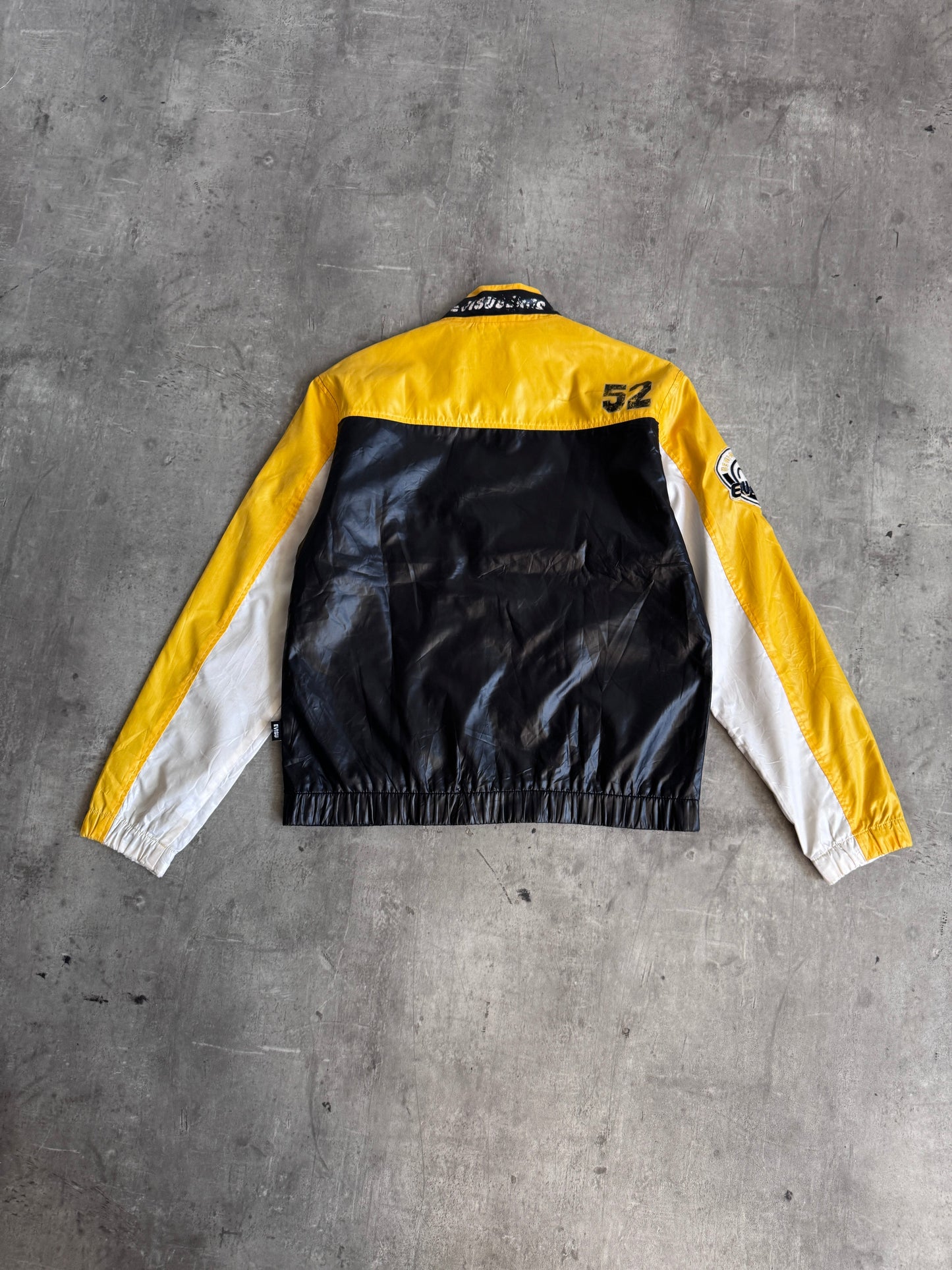 Evisu Yellow Colourblock Waterproof Lightweight Jacket