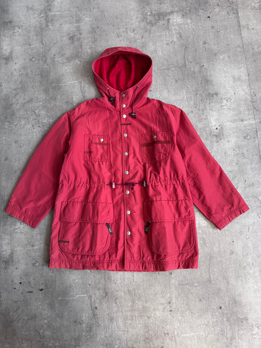 Issey Miyake Hai Sporting Gear Red Fleece lined Tech Jacket