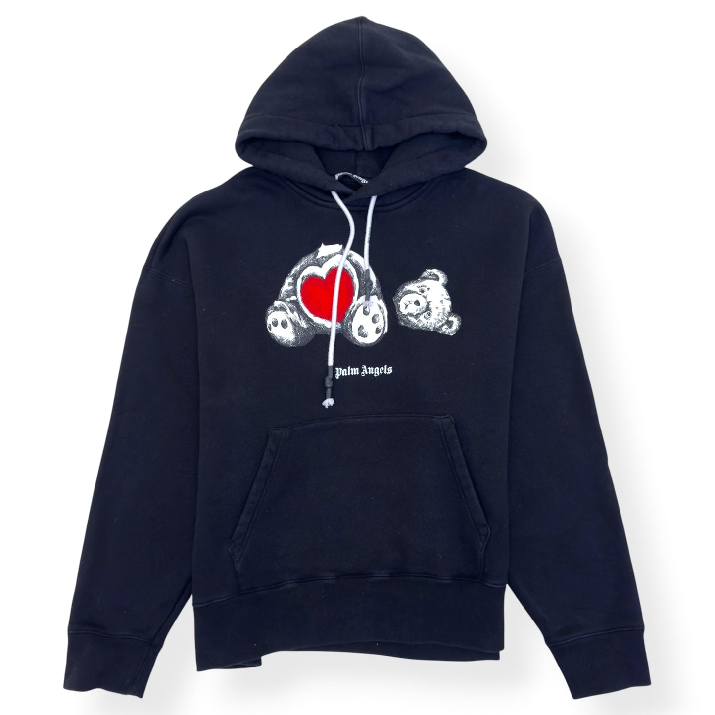 PALM ANGELS TEDDY BEAR HOODIE BLACK XL | XL, Black