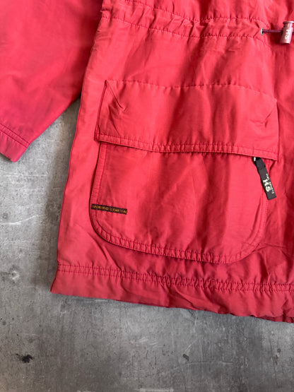Issey Miyake Hai Sporting Gear Red Fleece lined Tech Jacket