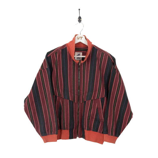 Issey Miyake Hai Sporting Gear Stripe Bomber Jacket