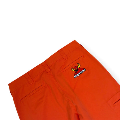 SUPREME X TOY MACHINE TROUSERS ORANGE 34 / L | Large, Orange