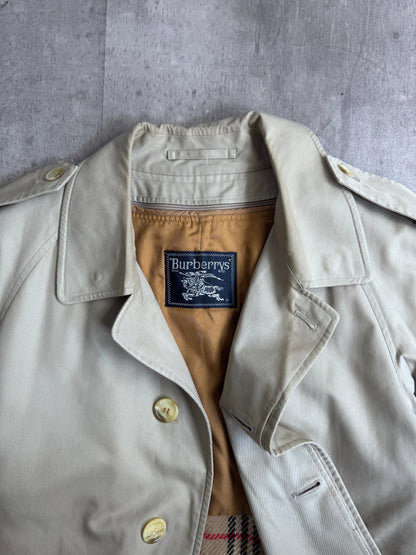 Burberry SIlk Lined Double Breasted Trench Coat
