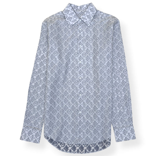 LOUIS VUITTON MONOGRAM SHIRT WHITE / GREY L | Large, Grey