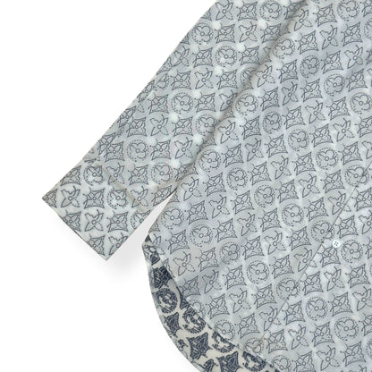 LOUIS VUITTON MONOGRAM SHIRT WHITE / GREY L | Large, Grey
