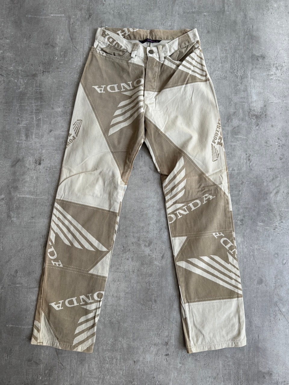1990s Shinchiro Arakawa x Honda Repeat Logo Trousers
