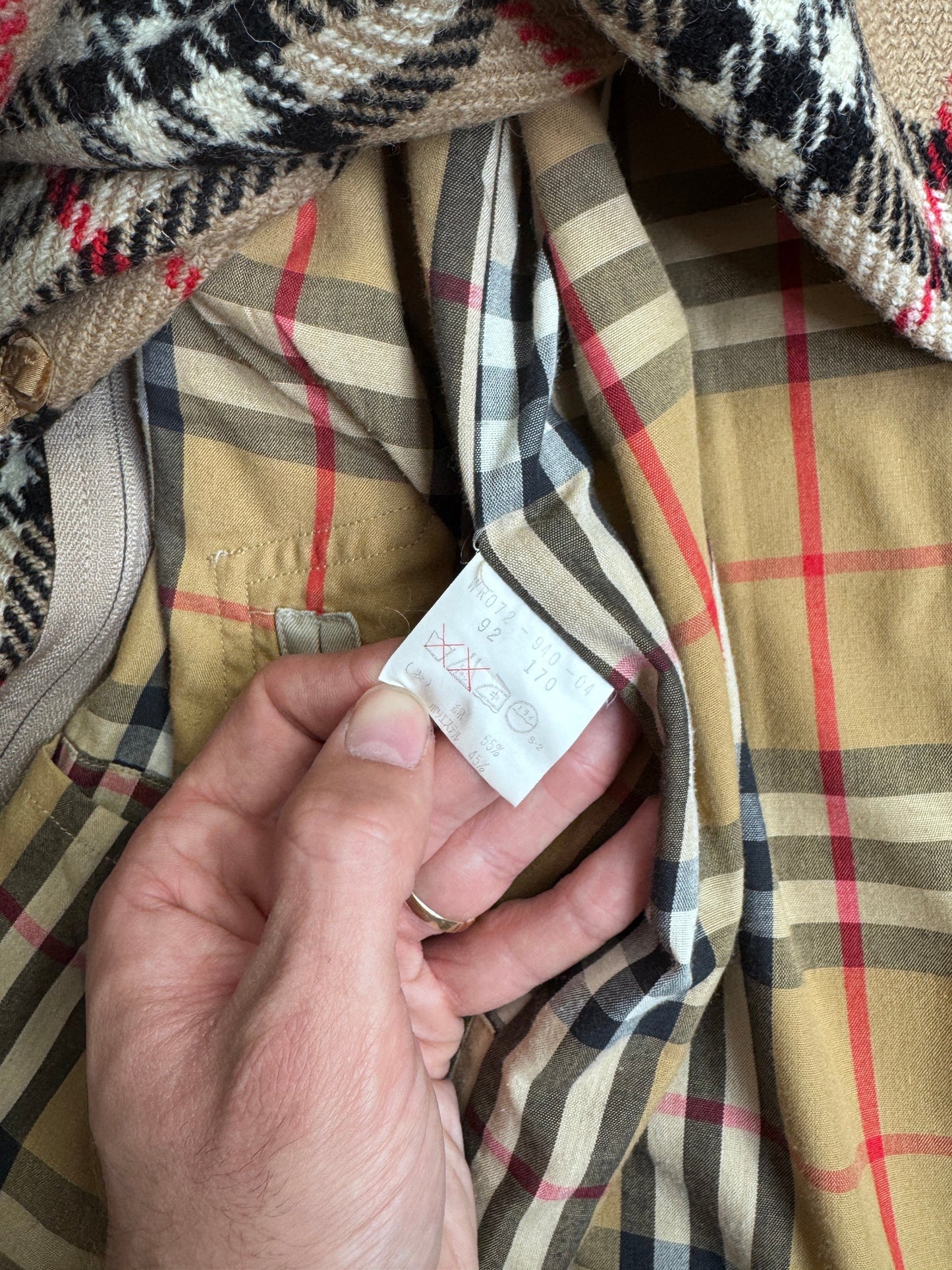 Burberry SIlk Lined Double Breasted Trench Coat