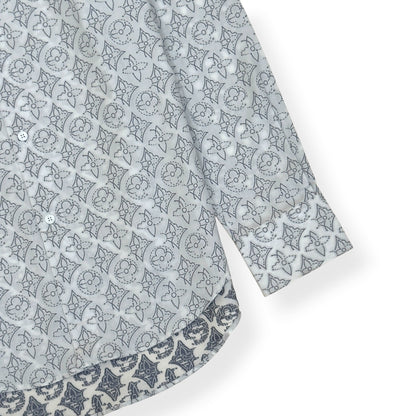 LOUIS VUITTON MONOGRAM SHIRT WHITE / GREY L | Large, Grey
