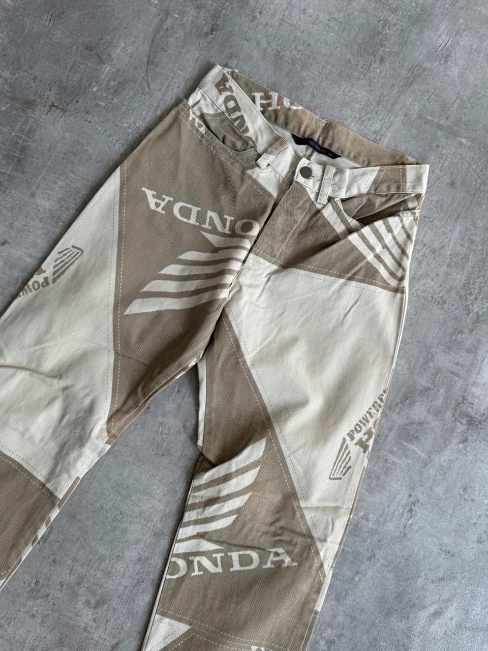 1990s Shinchiro Arakawa x Honda Repeat Logo Trousers