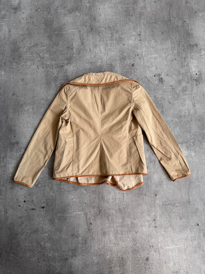 Kapital Beige Cotton Leather Detailed Jacket