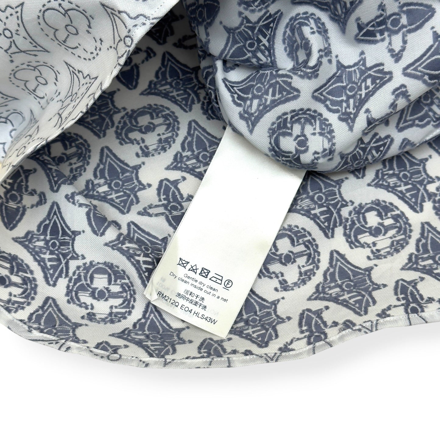 LOUIS VUITTON MONOGRAM SHIRT WHITE / GREY L | Large, Grey