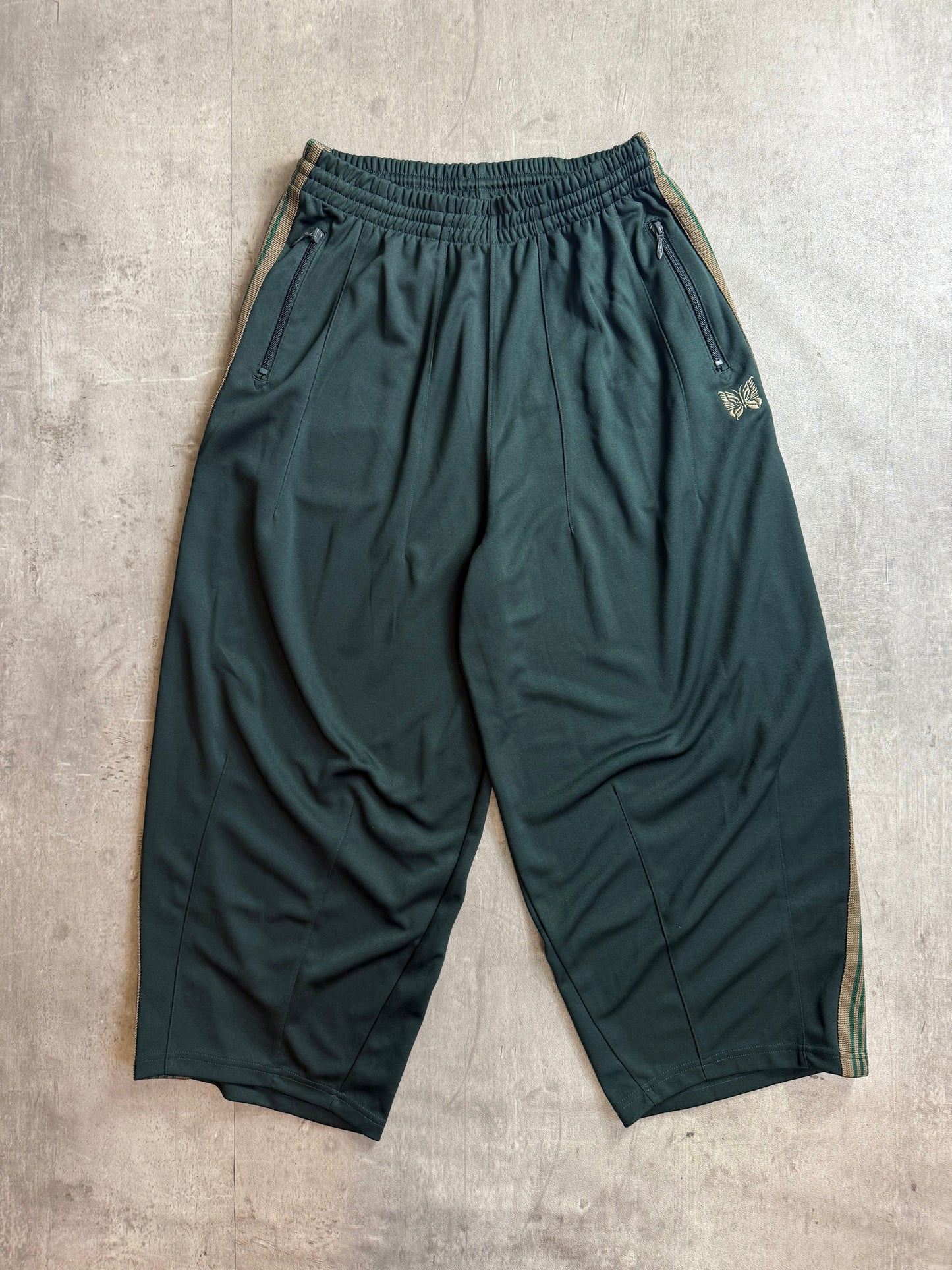 Needles Japan Khaki Stripe HD Track Pants
