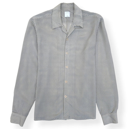 SANDRO LONG-SLEEVE SHIRT BEIGE / BLACK L | Large, Beige