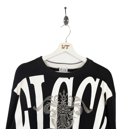 Yoshiyuki Konishi Ficce Two Toned Black and White Logo Sweater