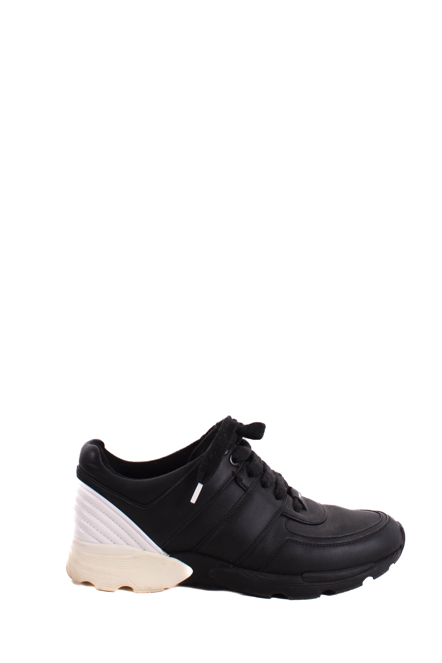 Chanel Trainers Black/ White 37.5 | O/S, Black