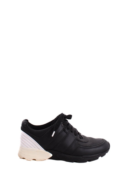 Chanel Trainers Black/ White 37.5 | O/S, Black