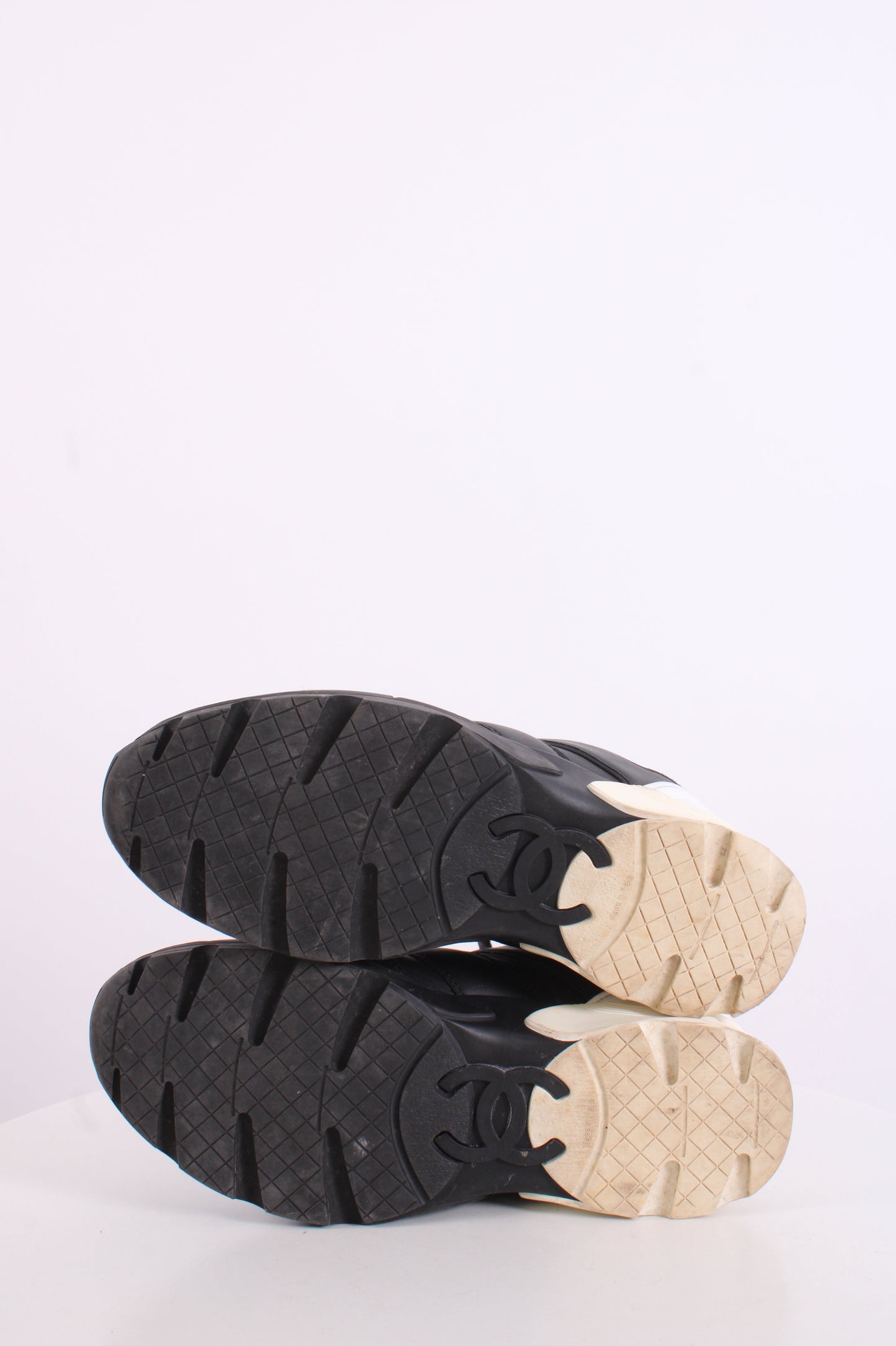 Chanel Trainers Black/ White 37.5 | O/S, Black