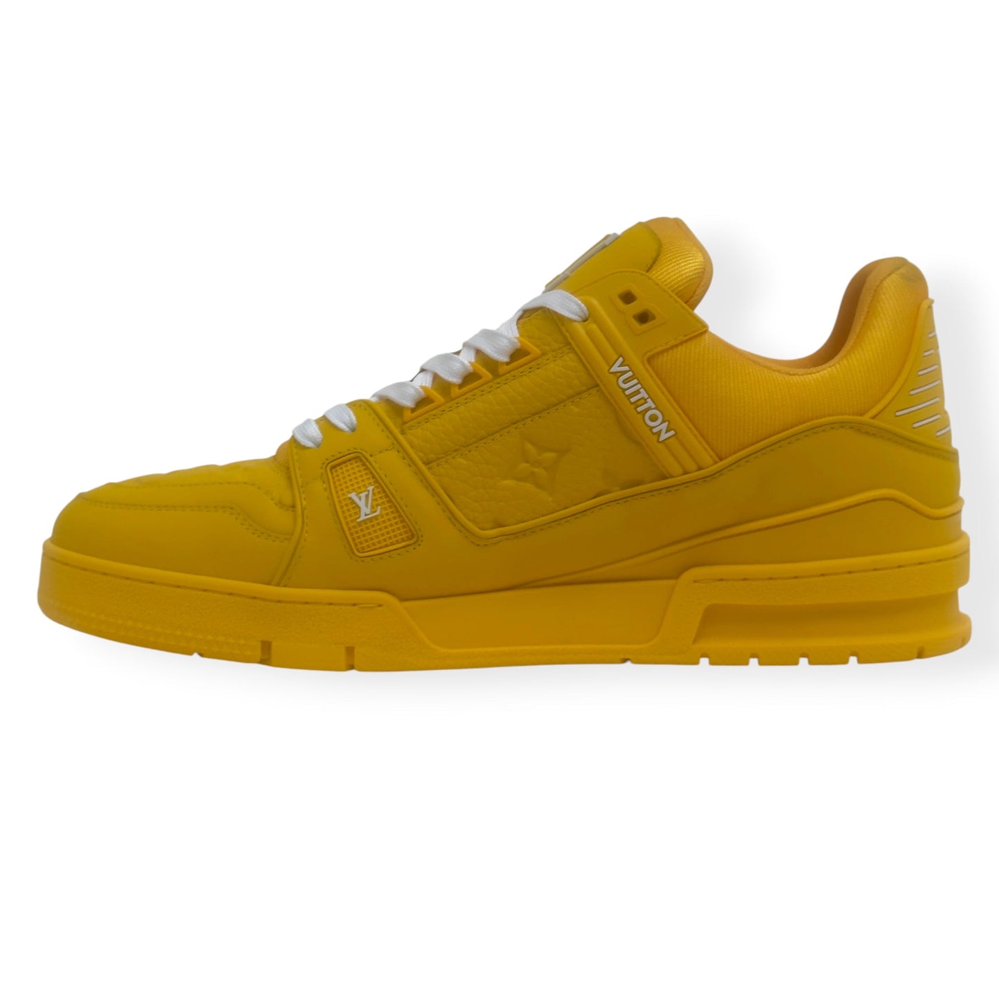LOUIS VUITTON LV TRAINER SNEAKER YELLOW UK10 | UK 10, Yellow