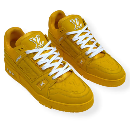 LOUIS VUITTON LV TRAINER SNEAKER YELLOW UK10 | UK 10, Yellow