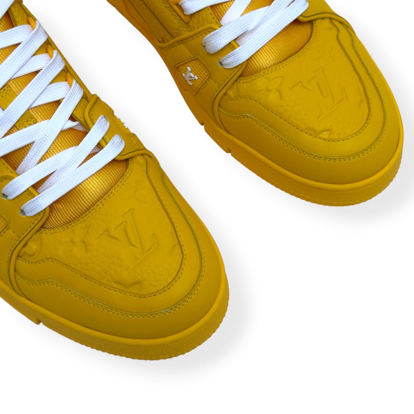 LOUIS VUITTON LV TRAINER SNEAKER YELLOW UK10 | UK 10, Yellow