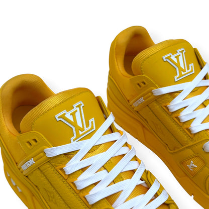LOUIS VUITTON LV TRAINER SNEAKER YELLOW UK10 | UK 10, Yellow