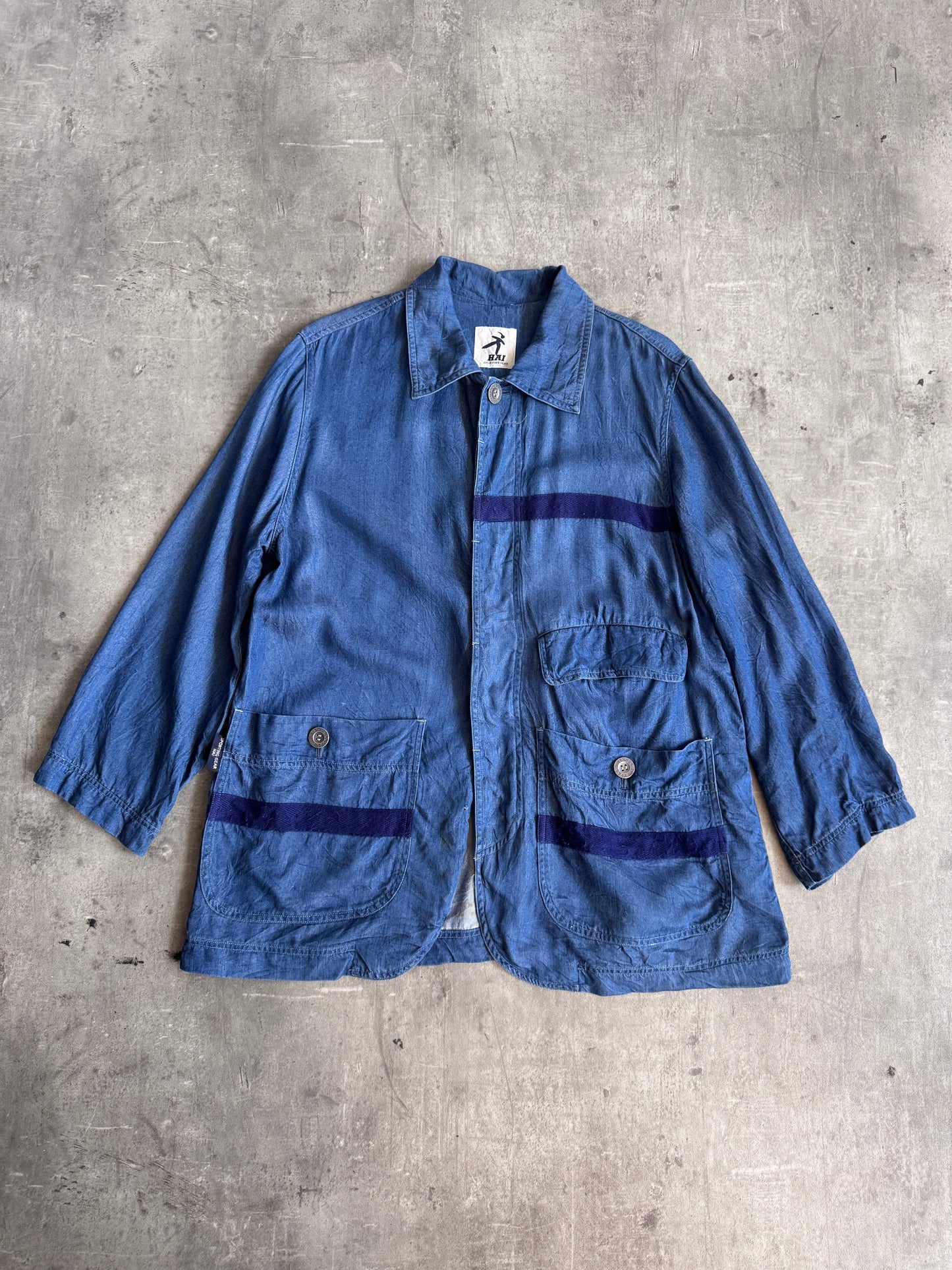 Issey Miyake Hai Sporting Gear Denim Chore Jacket (Sold As Seen)