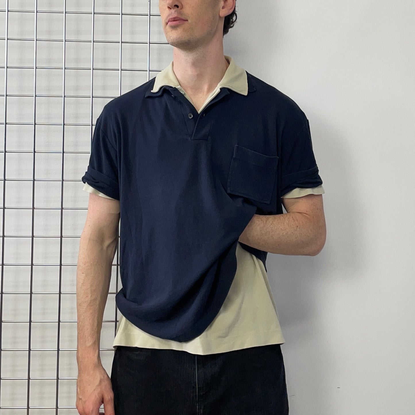 C.P. Company Navy SS99 Short Sleeve Polo Shirt | X-Large, Navy