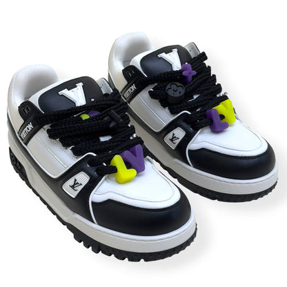 LOUIS VUITTON MAXI LV TRAINER SNEAKER BLACK / WHITE UK9.5 | UK 9.5, Black
