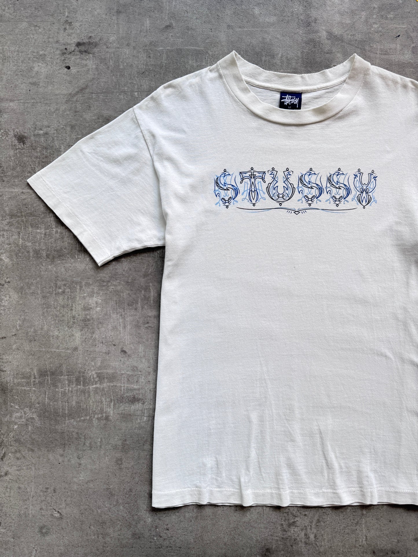 Single Stitch Stussy Graphic Tee | Medium, Multicoloured