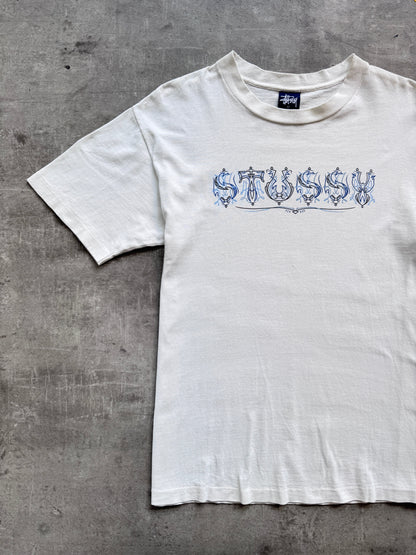 Single Stitch Stussy Graphic Tee | Medium, Multicoloured