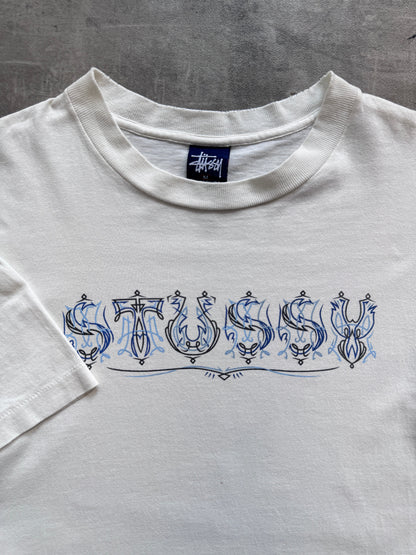 Single Stitch Stussy Graphic Tee | Medium, Multicoloured