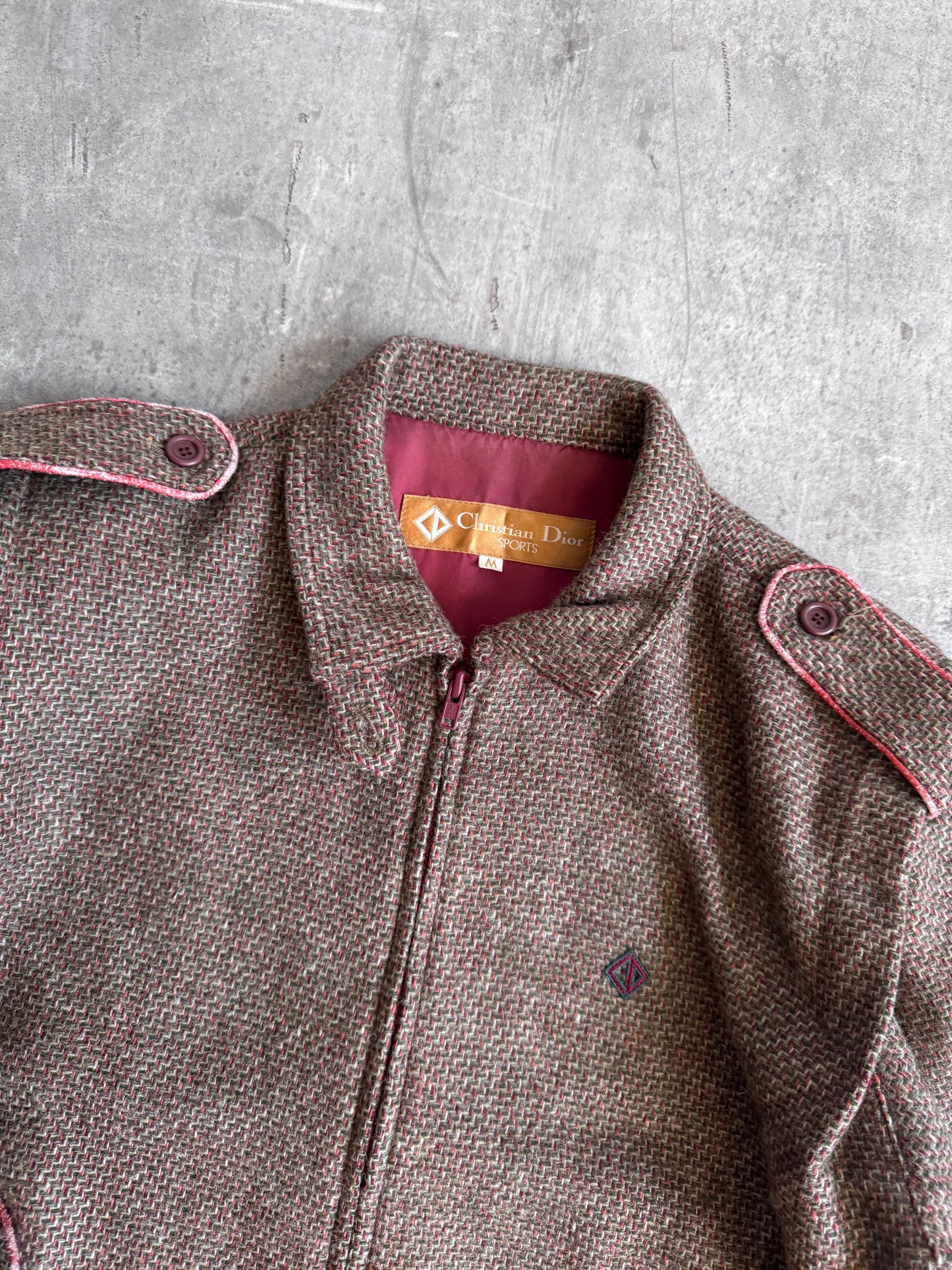 Christian Dior Tweed Structured Bomber